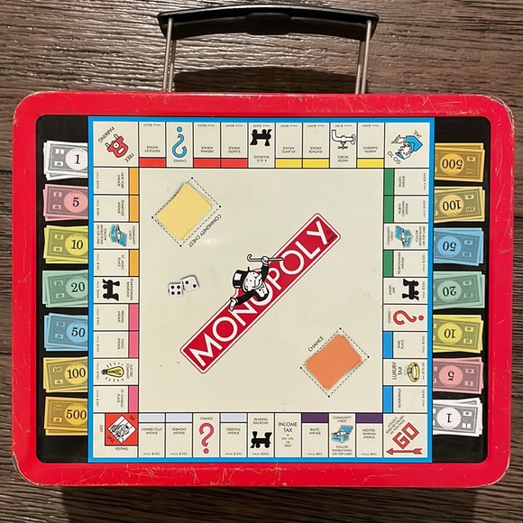 Rare Collectors Monopoly Lunch Box Tin - Picture 4 of 10